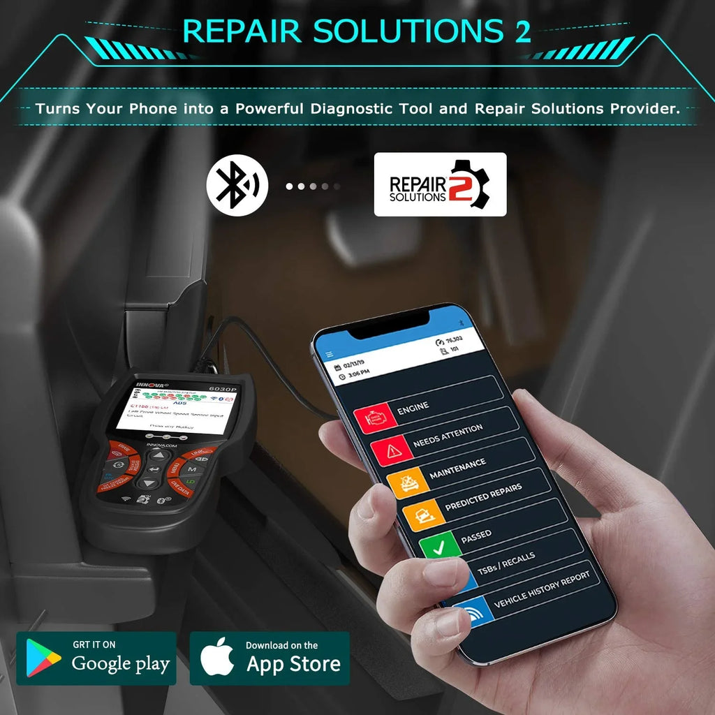 EOBD Turn Scan Check Alternator Scanner Code Modes Automotive OBD2 INNOVA OBDII Diagnostic Full Automotive OBD Battery MIL ABS Engine Analyzer 12V off Tool Test for Car Scanner Scanner Reader 6030P