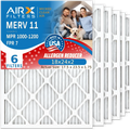 Made 11 Filter 1200 6 WICKED 1000, AIR. CLEAN 7 MPR HVAC Premium Conditioner Air MPR by Filters AIRX to FPR USA 18x24x2 Pack MERV 18x24x2 Filter Air Electrostatic Comparable FILTERS & Pleated Furnace
