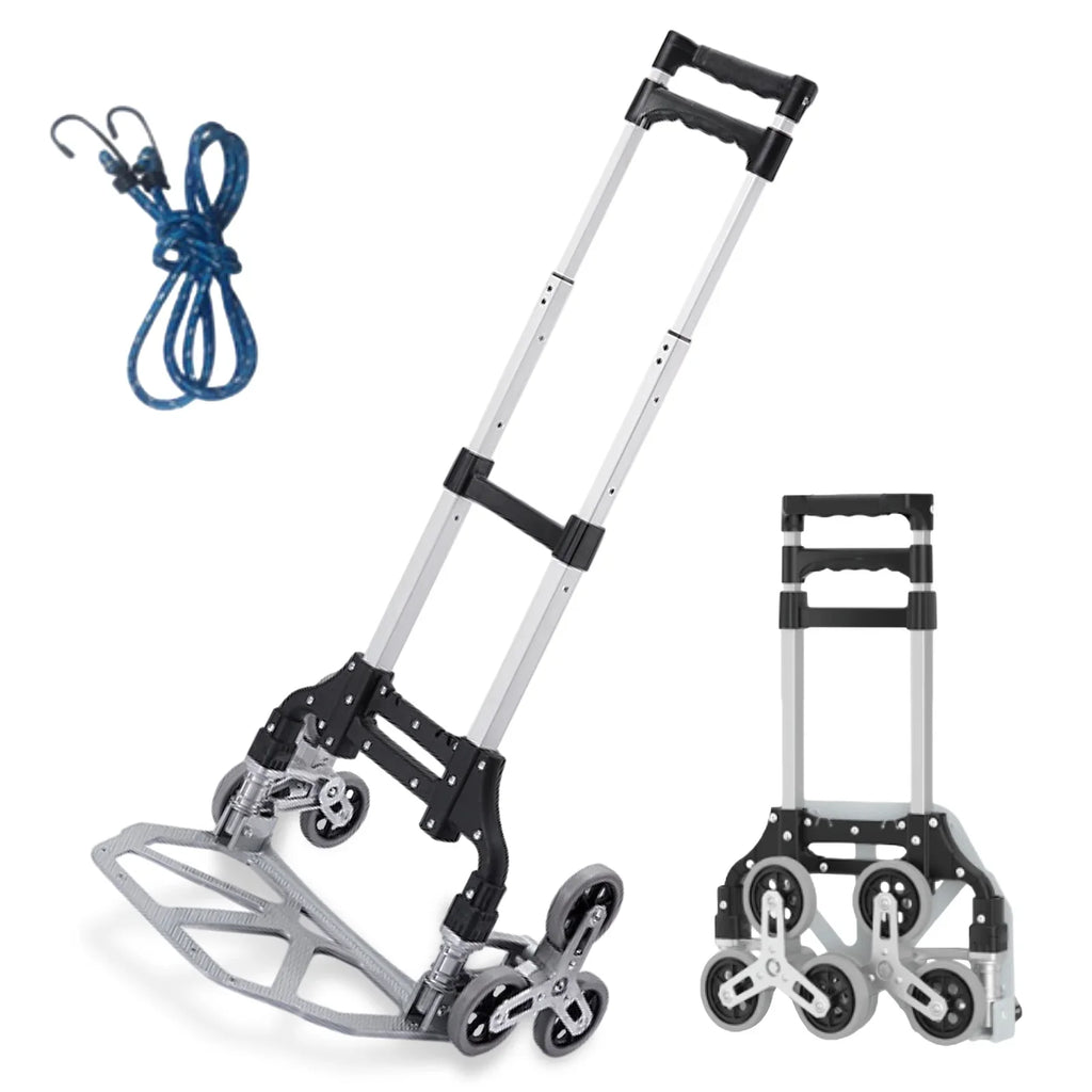 Workplace, | Trolley Folding For TOPATY Warehouse Moving Moving, Distribution Shopping, Heavy Portable Dolly With | Duty Collapsible Wheels Travel, Stairs Luggage, Truck For