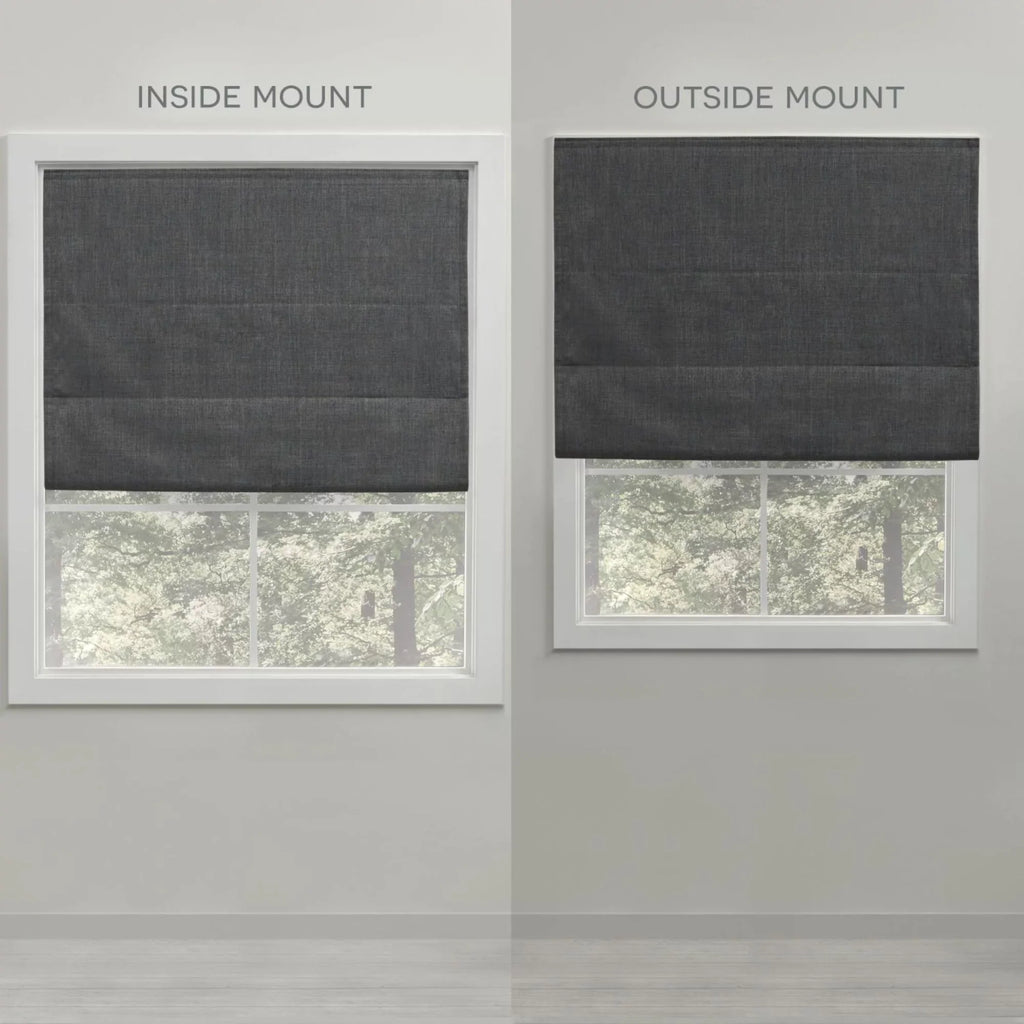 Blackout Silver Home Esme Roman 31"x64", Total Shade, Exclusive