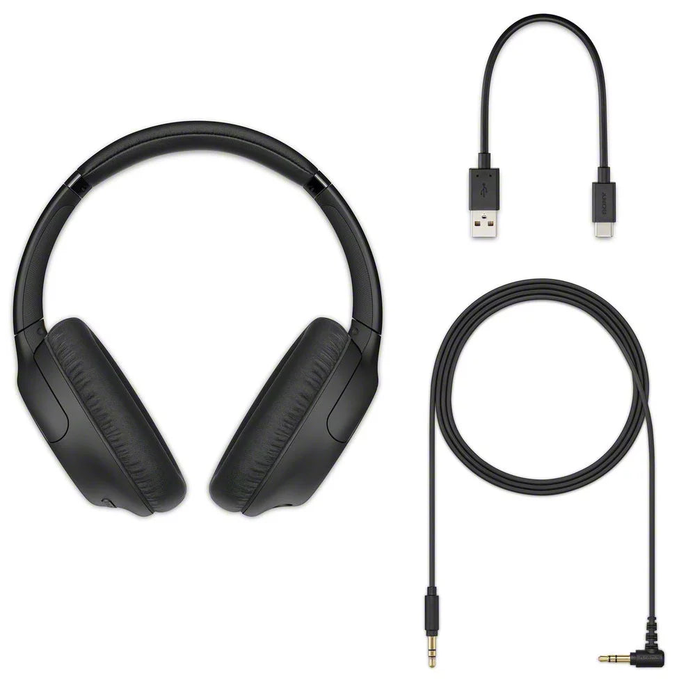 Deco Noise-Canceling Headphones the Case WHCH710N Bundle for with Wireless Headphones Stand Sony Gear WH-CH710N (Black) Model Headphone and