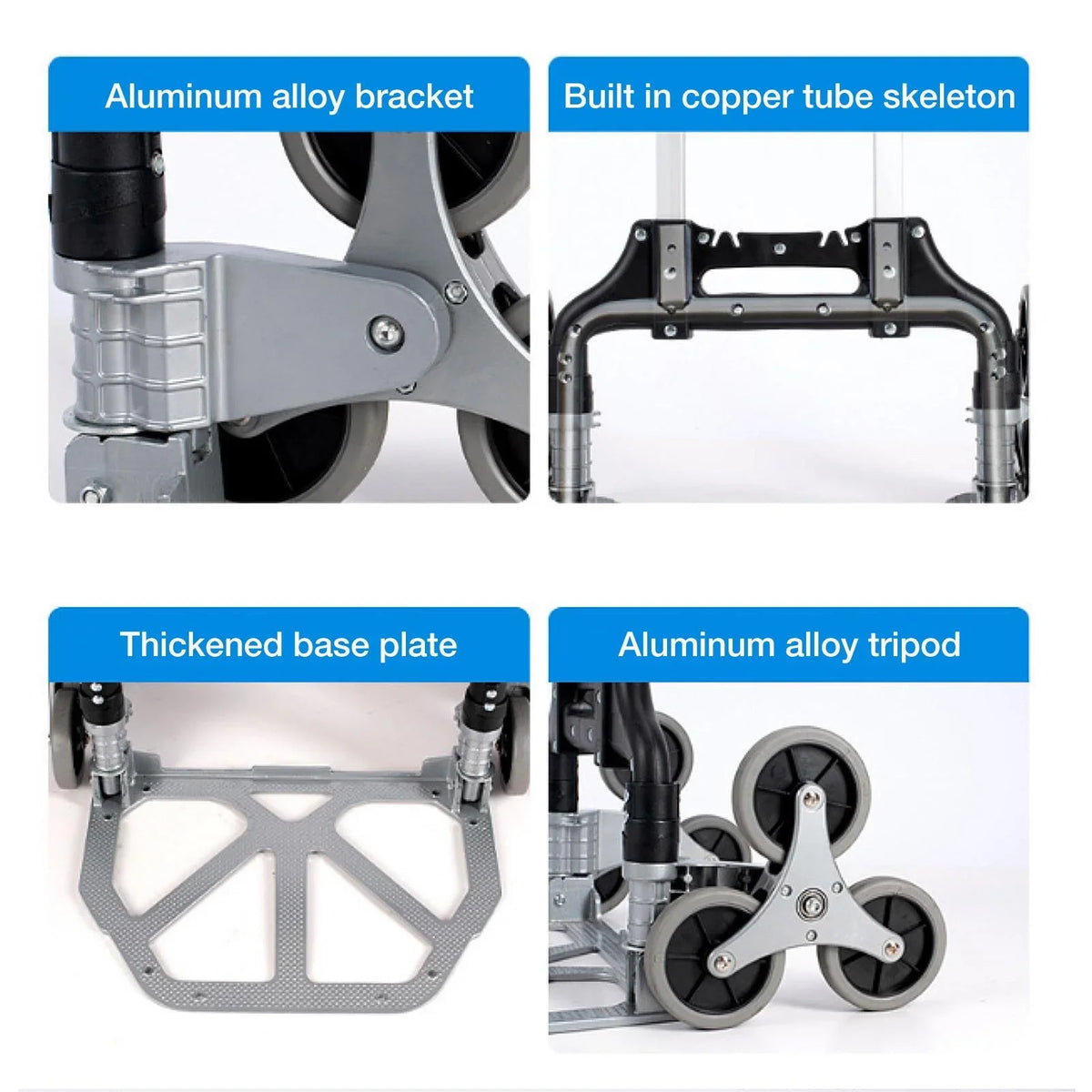 Workplace, | Trolley Folding For TOPATY Warehouse Moving Moving, Distribution Shopping, Heavy Portable Dolly With | Duty Collapsible Wheels Travel, Stairs Luggage, Truck For