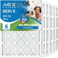 Filter Filters FILTERS Premium Electrostatic Air AIR. CLEAN Comparable Pleated to AC Made & HVAC Filter Conditioner Pack Air 700 5 14x24x1 MERV 6 8 MPR 14x24x1 WICKED AIRX USA Furnace FPR by