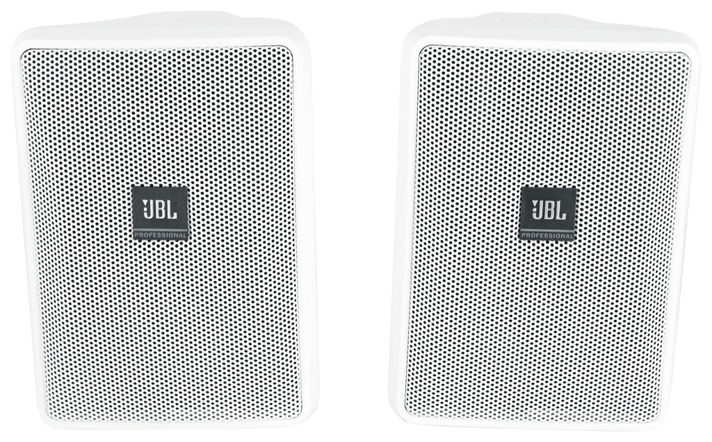 23-1 Amp 3" JBL Control + Wall 70v (2) Commercial Indoor/Outdoor Speakers White