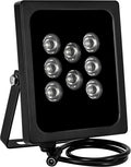 Illuminator Cameras, CCTV IR Security Waterproof Outdoor PCS for for Light Degree Infrared 2 IR IR Camera 90 8-LEDs Wide Light IP Angle