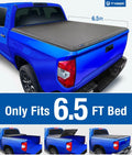 T3 TG-BC3T1033 6.5' Bed Compatible Soft with | Toyota Tyger Cover Vinyl | | Bed Tundra Tonneau 2007-2013 Tri-fold Truck Auto