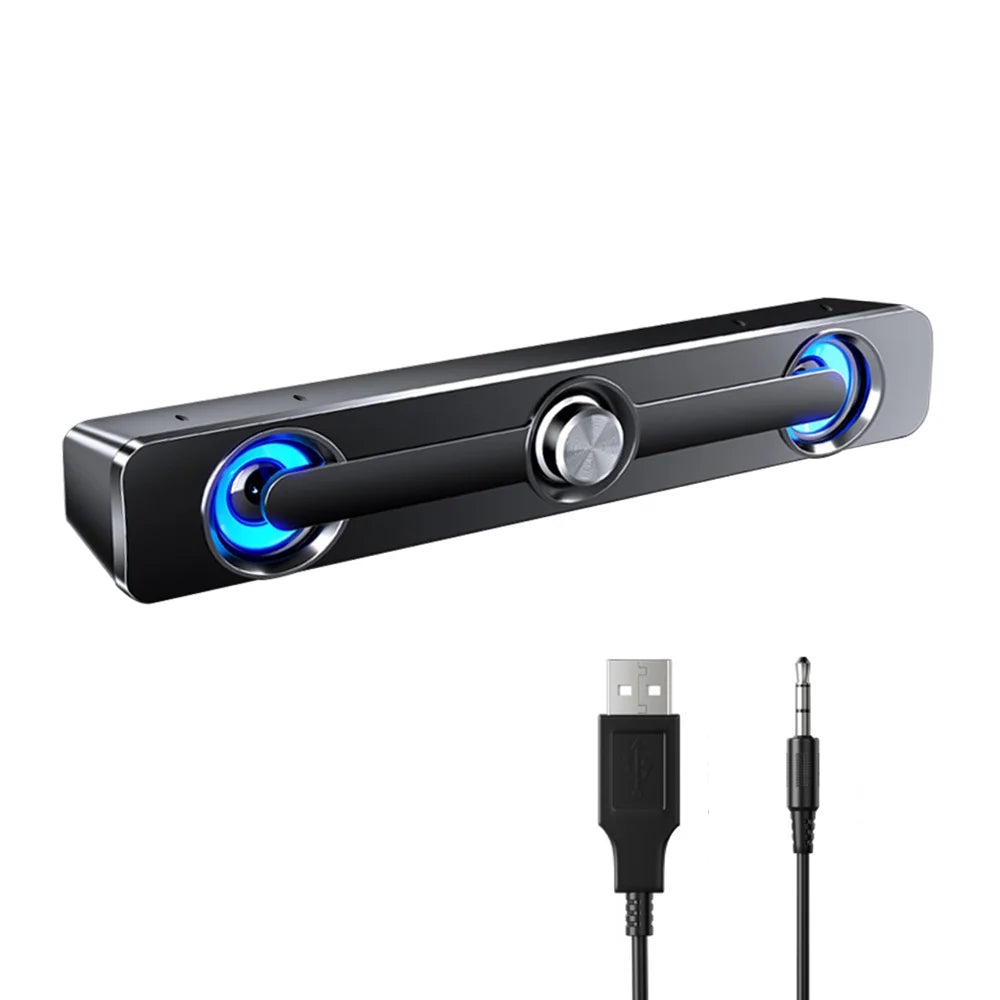 Computer MP3 Surround Wired Carevas Phone Speaker PC Bar Sound Speaker Powerful USB Bass Subwoofer V-111 for MP4 Stereo Laptop Tablet Box
