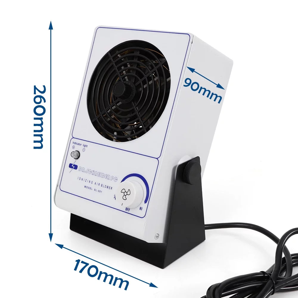 Static 110V Discharge Blower 60Hz ESD Fan Anqidi Ionizing Eliminator Anti-Static Air Machine Ionizer