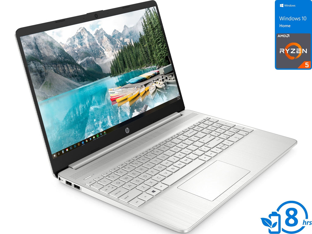 HDMI, 15.6" Windows Reader, Ryzen 6, AMD 5500U Home Wi-Fi, RAM, 32GB Display, Bluetooth, 1TB SSD, 5 Upto 10 Vega 15 4.0GHz, FHD Card NVMe HP Laptop,