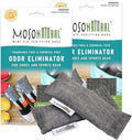 Gear. Odor Two Packs A Purifying Bags. Scent 75g Odor Premium Moso Bags Bamboo 2 of Moso Free Lifespan! Shoes, Air Gym for Sports Eliminator Absorber. (Two Charcoal Natural and Year Mini Bags)
