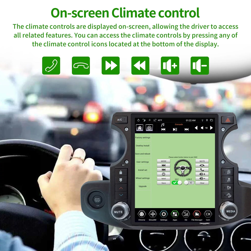 Gladiator Gen5 Replacement Wrangler Touch SirusXm GPS Navigator for 12.1 Car 4G+64G Android Truck Linkswell Radio Car Apple Screen radio inch 2018-2021 Stereo T-style Carplay Auto Jeep
