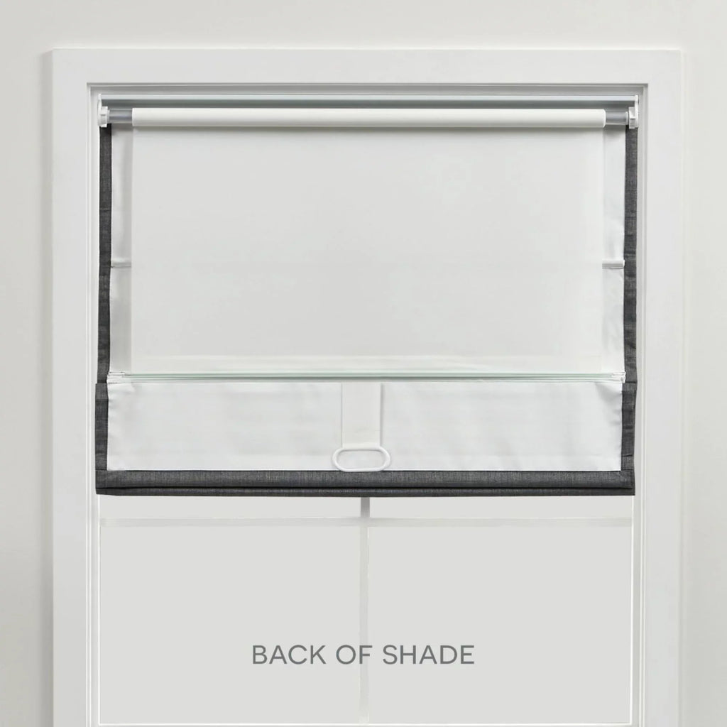 Blackout Silver Home Esme Roman 31"x64", Total Shade, Exclusive