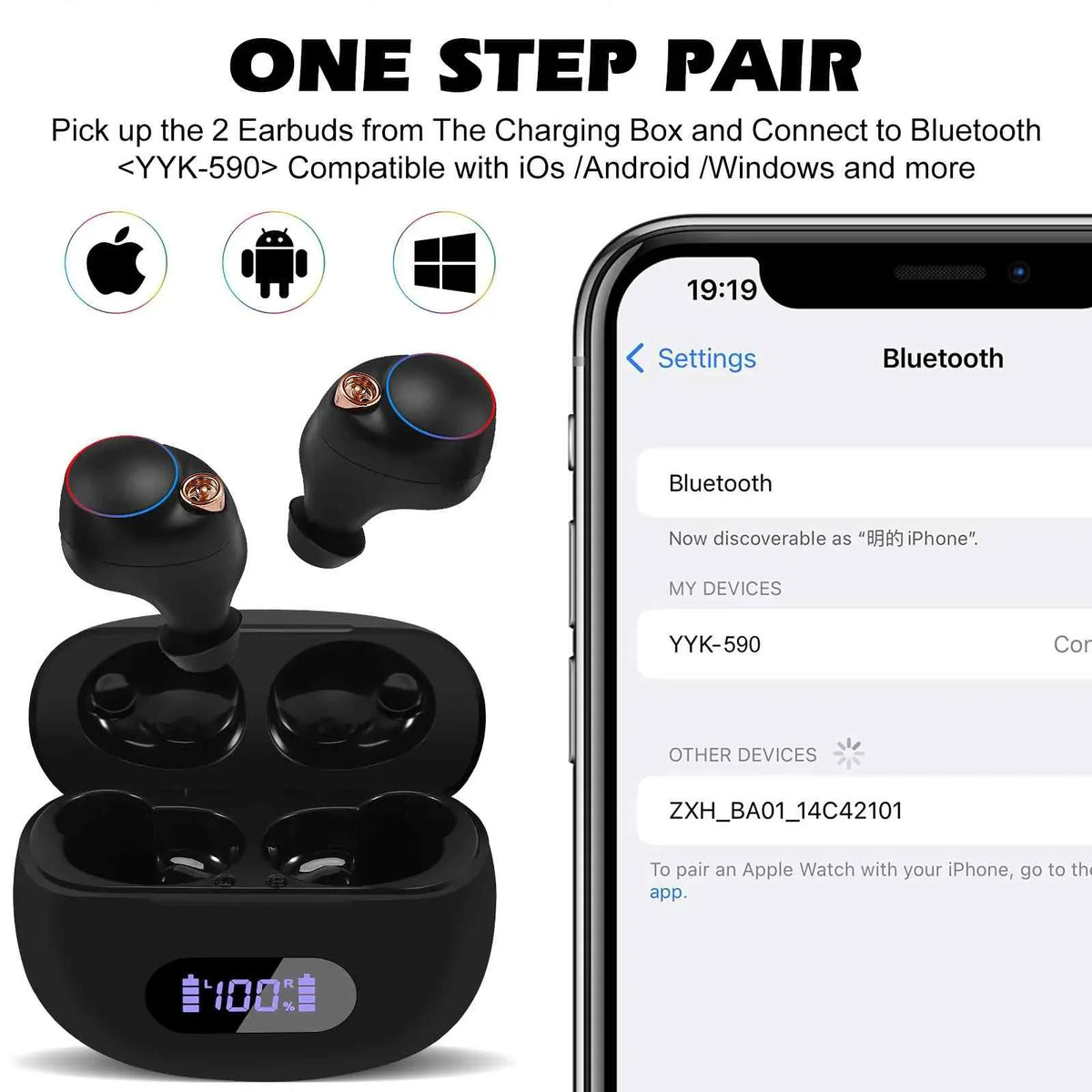 Y700 Balanced, Charging Case, Lenovo Connect, True 5.2 Compatible Black, Bluetooth with UrbanX Bluetooth + Water Connection, Bass Earbuds (2023) Dual Boost Legion Wireless IPX5 Resistance,