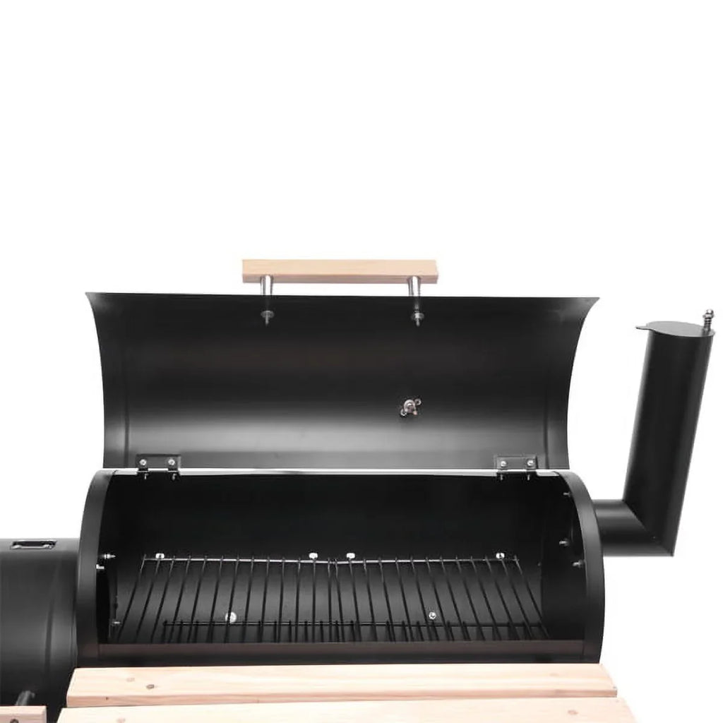 Grills Burner/Thermometer, 29.6" Grill Outdoor BBQ with x H Charcoal with Charcoal for Smoker, Grill Black Grill, Cooking Backyard, Camp Side DFITO L Small 24.4" BBQ Outdoor Grill